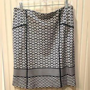 J McLaughlin Geometric Print Skirt
